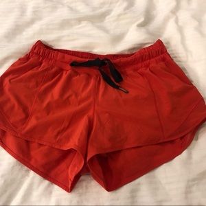 Lululemon red hotty hot shorts - original version